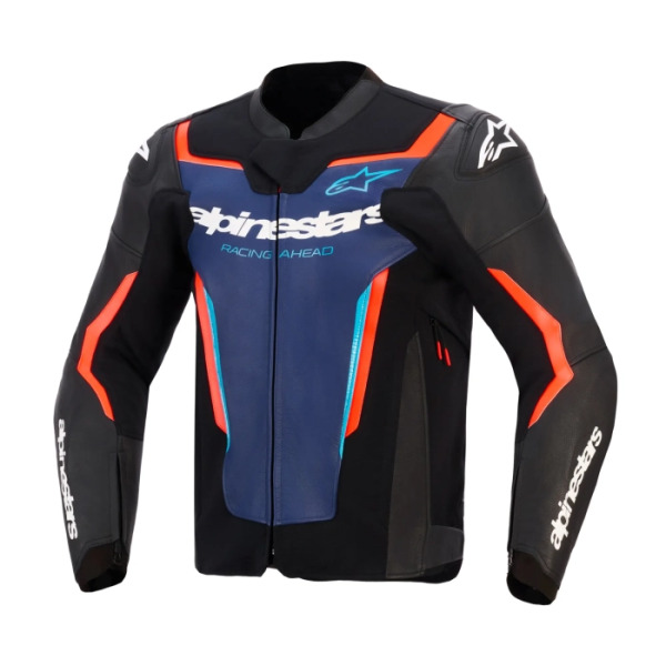 Alpinestars Alpinestars GP Force V2 Leather Men’s Jacket Black Blue Red Fluo